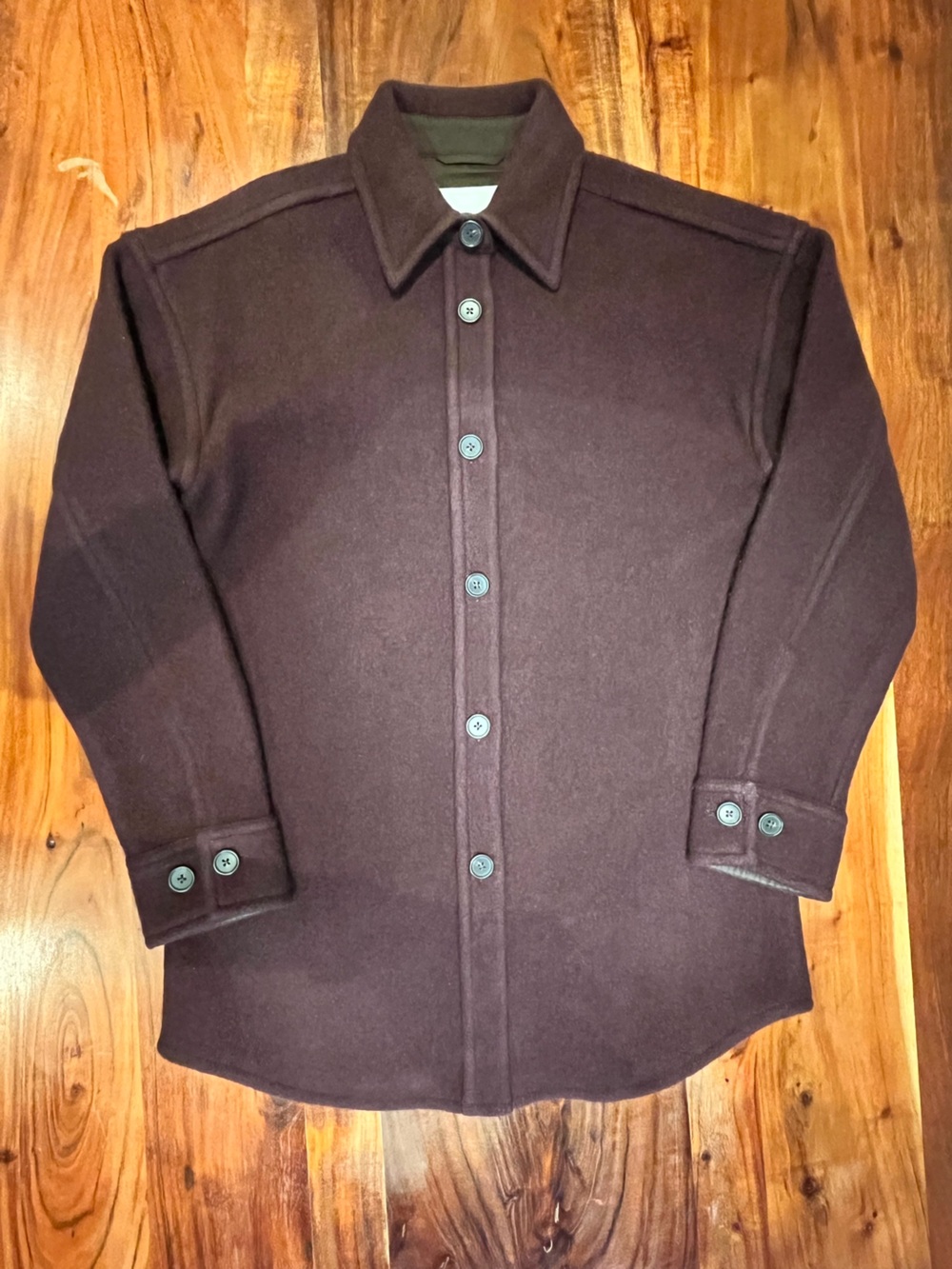 Aritzia 100% Merino Wool Shirt Jacket